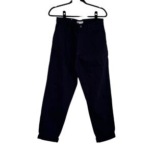 Zara Pants High Waist Pleated Tapered Straight Leg